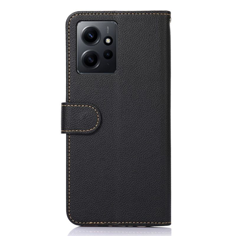 Θήκη Flip Xiaomi Redmi Note 12 4G Lychee Style Rfid Khazneh